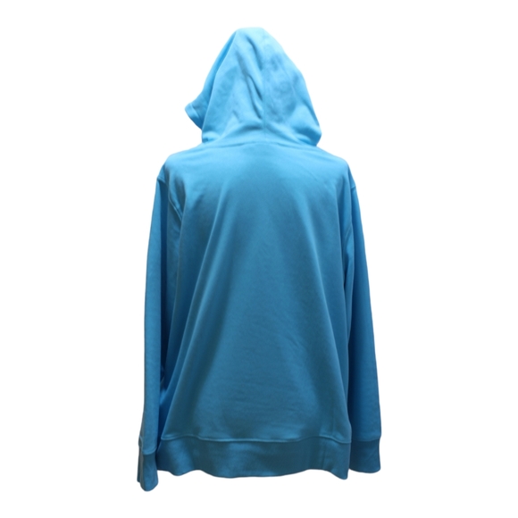 Fila Light Blue Curve Pullover Hoodie Plus Size - Picture 7 of 11